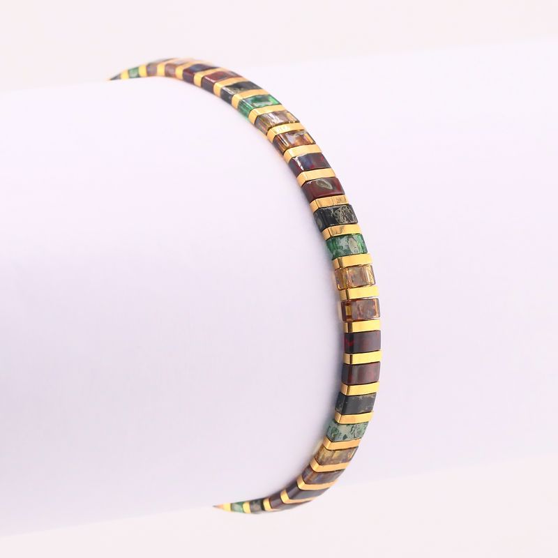 Pulsera Mosaico Ámbar C/v (14 Cm - 17 Cm)